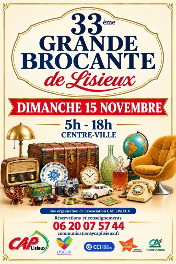 sortie à LISIEUX, Calvados. 33ÈME GRANDE BROCANTE DE LISIEUX LISIEUX Sortir à LISIEUX(Calvados). LISIEUX.