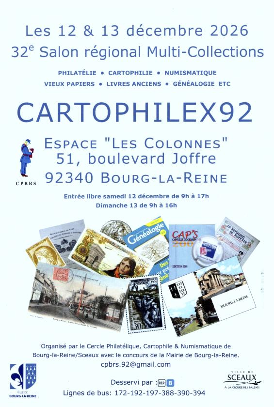 sortie à BOURG LA REINE, Hauts de Seine. CARTOPHILEX 92 Sortir à BOURG LA REINE(Hauts de Seine). BOURG LA REINE.